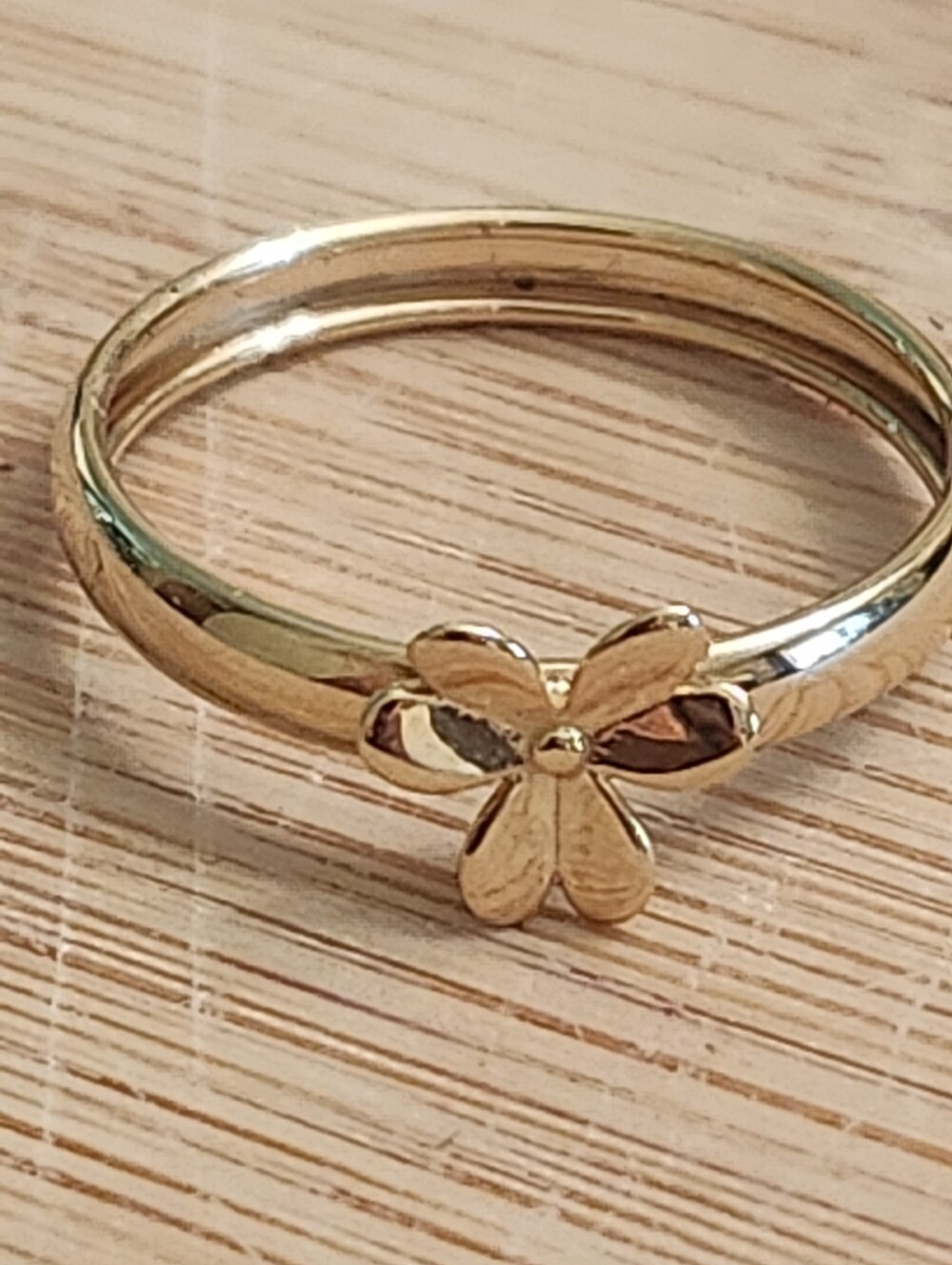 10k Gold Flower Accent Women's Ring - Gold Tone